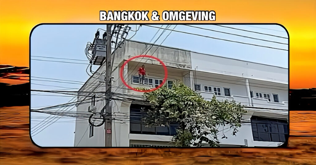 Na een stevige politieondervraging springt een van oplichting verdachte man “Khun Hot” van de derde verdieping van een politiebureau in Bangkok en raakt gewond