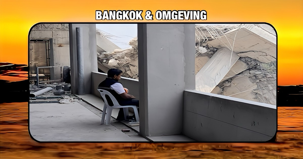 De gouverneur van Bangkok verdrietig en biedt zijn excuses Aan na neerkomen van puin bij het redden van een Thaise vrouw