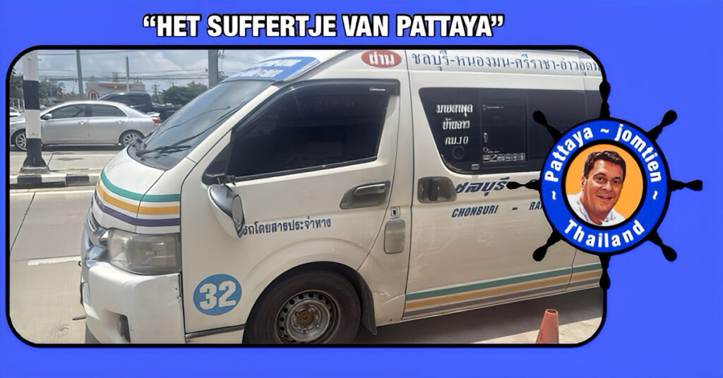 Bij een oplopende verkeersruzie in Pattaya, molesteert een  motortaxichauffeur een passagiersbusje