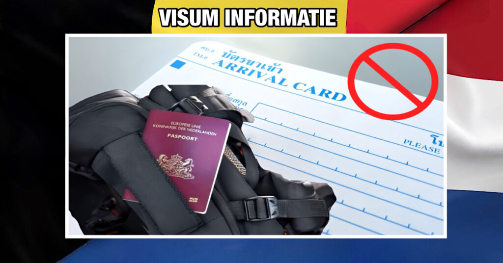 U kunt ECHT zorgeloos naar Thailand, het nieuwe digitale TM6 is eenvoudig in te vullen, en geeft u meer gemak dan met de papieren TM6 kaart