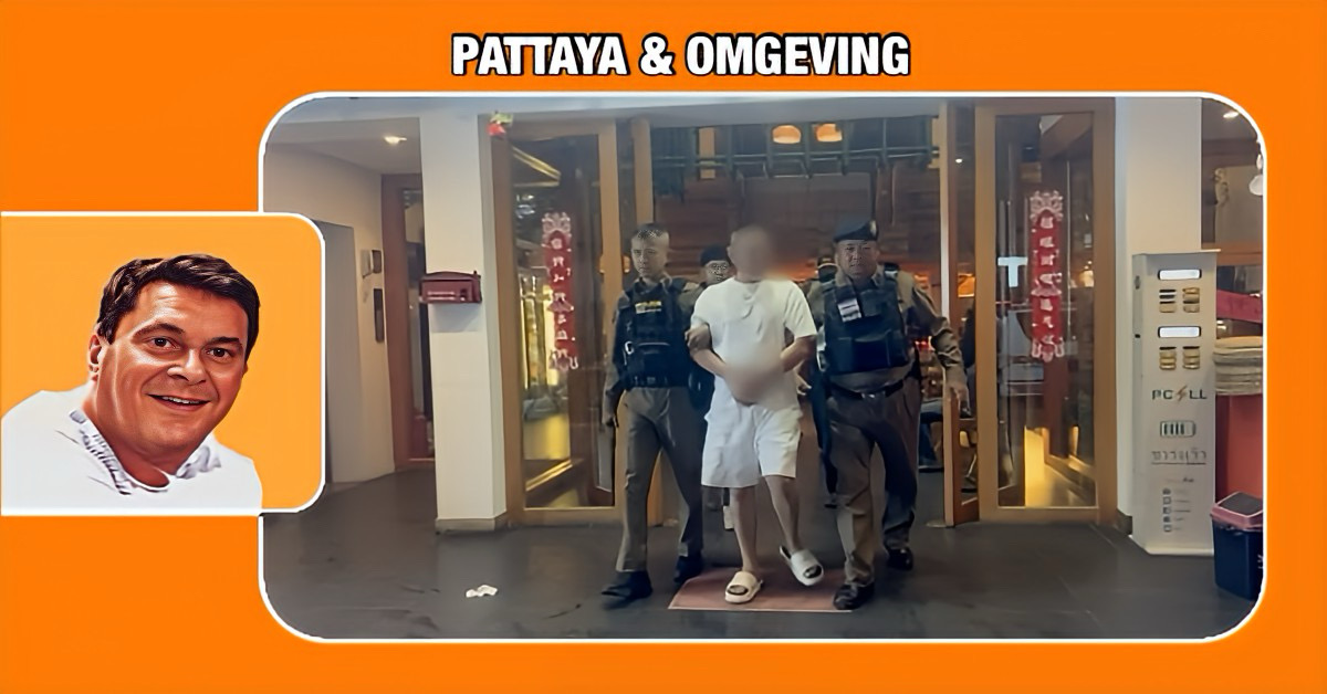 Dronken Chinees heeft vanmorgen in een restaurant aan de Pattaya Second Road een landgenoot met een fruitmes neergestoken 