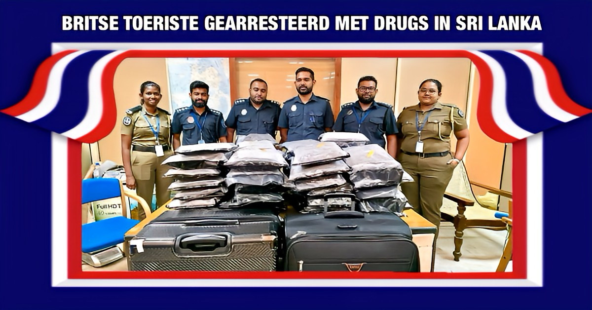 Opnieuw is een jonge Britse toeriste (21) betrapt met koffers vol drugs na een vakantie in Thailand. 