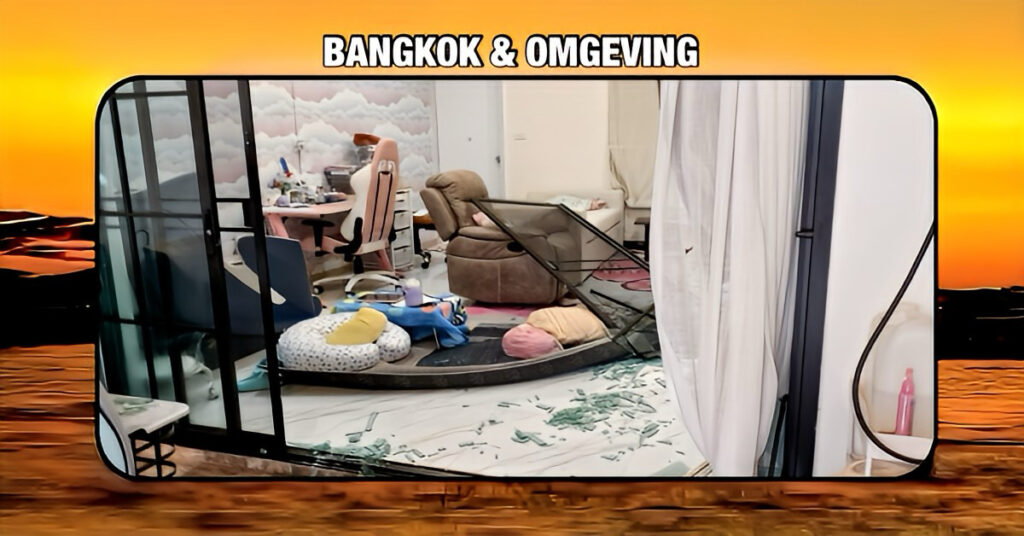 Nanny rijdt met een nieuwe elektrische golfkar door een woning in Bangkok en dient per direct haar ontslag in.