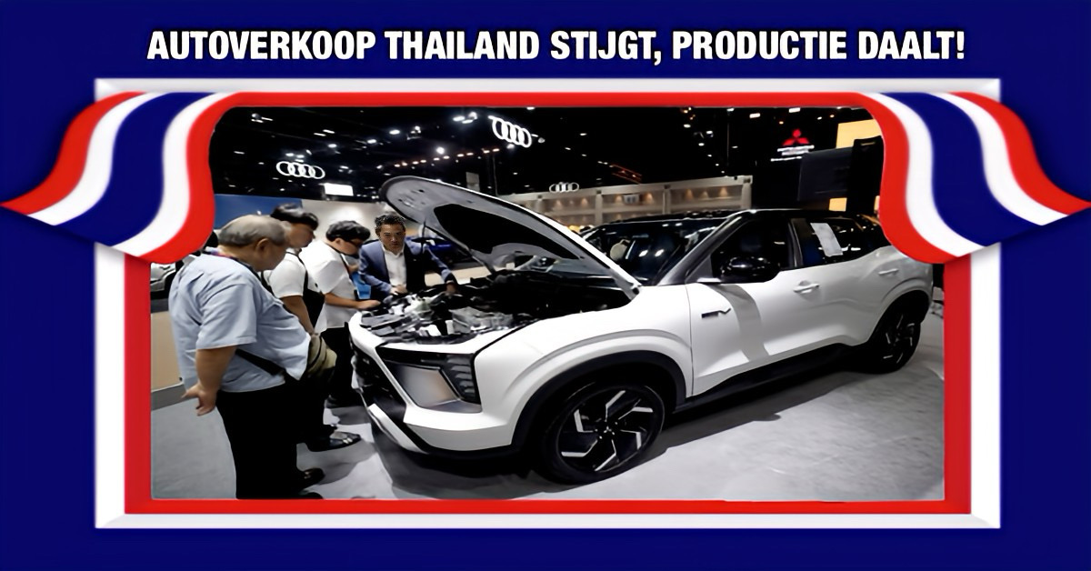 De autoproductie in Thailand daalt ondanks stijgende verkoop