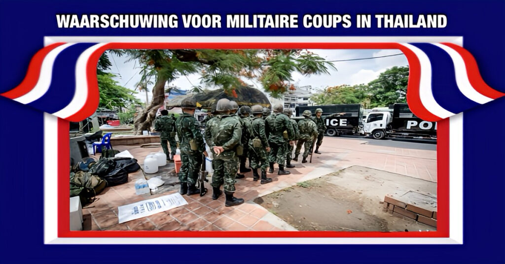 Minister van Defensie in Thailand doet een opvallende uitspraak, een militaire coupe is niet van tafel!