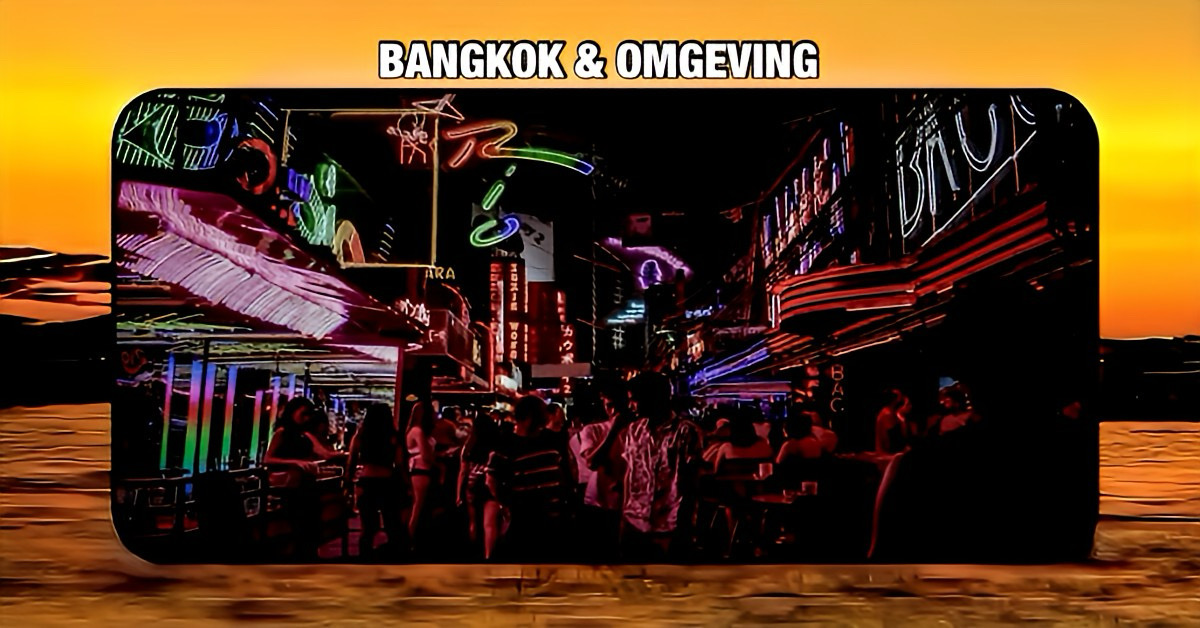 Het redlight district van Bangkok ligt in rust; waar eens flink gefeest werd, heerst nu stilte.