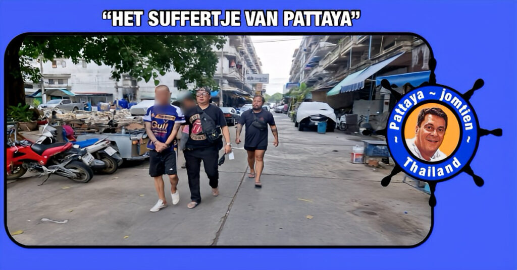 Politie Pattaya valt drugshandel in Soi 3 aan de Jomtien Beach Road binnen na een gewelddadig voorval.