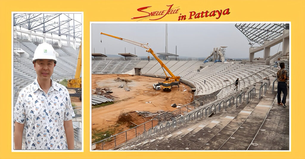 Zou het sportstadion van Pattaya dan eindelijk dit jaar zijn voltooing naderen?