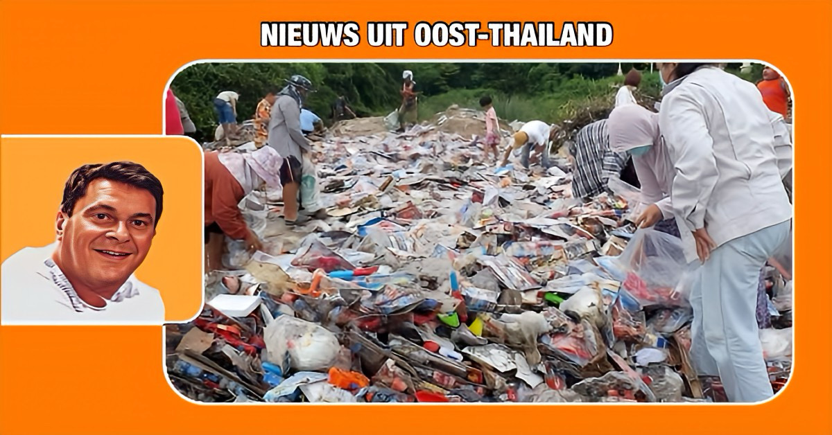 “Sinterklaas” verwent de Thaise jeugd in Oost-Thailand en heeft een grote partij speelgoed achter een tempel in Chonburi gedumpt.