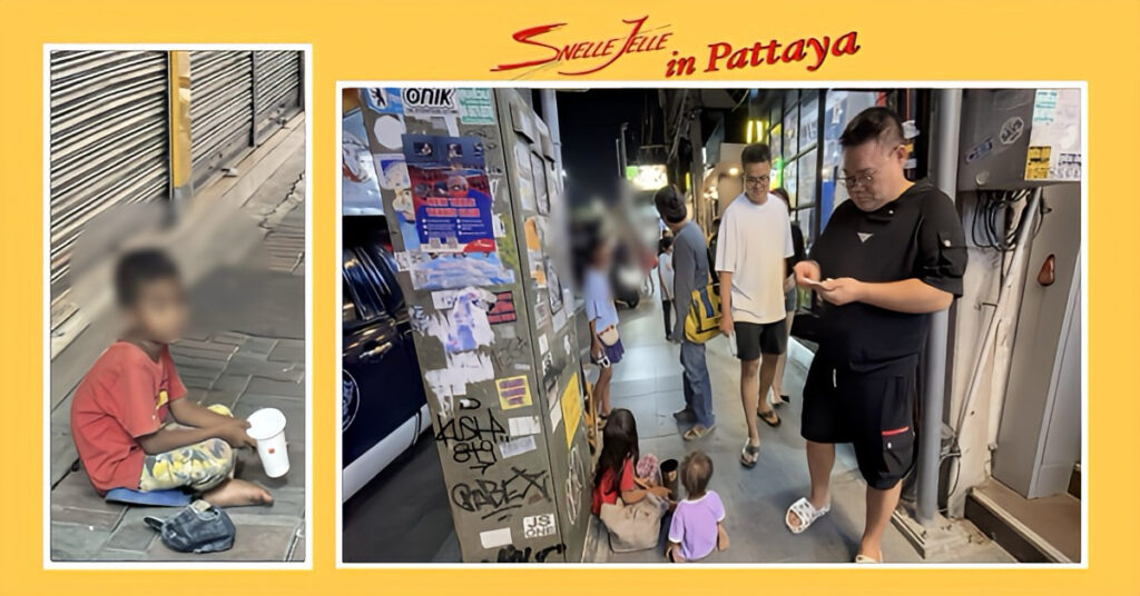 Dringend oproep tot actie tegen bedelaars met kinderen in Pattaya