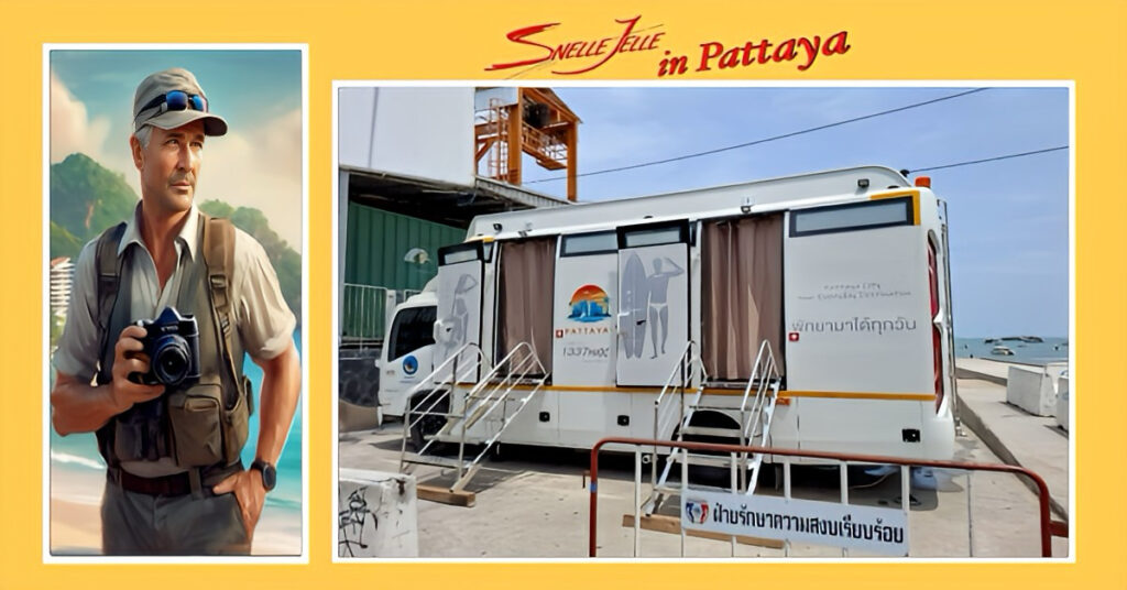 HOE COOL❓Pattaya pampert de toeristen door nu mobiele toiletten met airconditioning te plaatsen