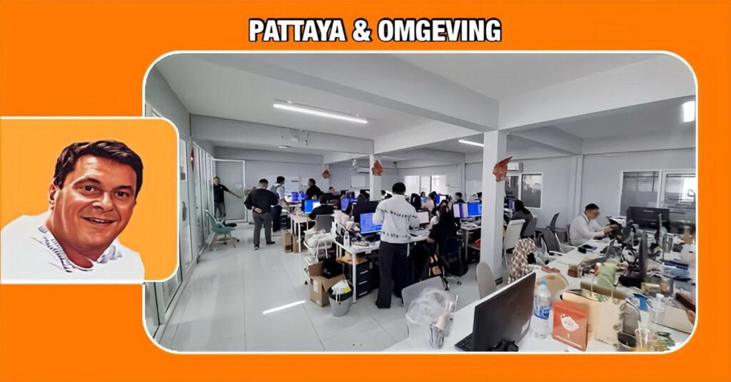 Politie Pattaya valt Chinees vastgoedkantoor binnen en arresteert drie staatsburgers
