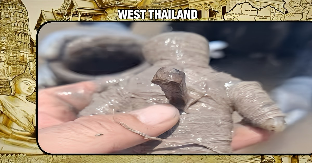 Vriendengroep duikt een eeuwenoude pot met een occulte verrassing uit de Ping-rivier in West-Thailand op