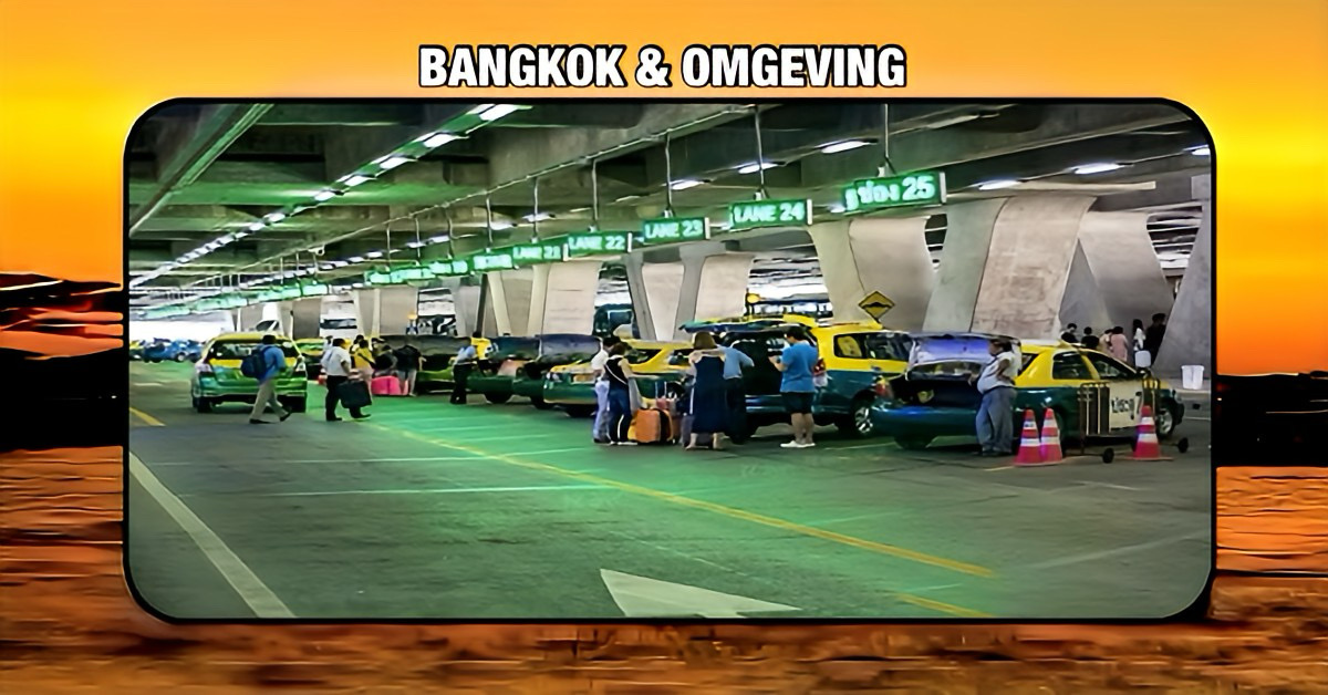 Taxi-chauffeurs in Bangkok willen geen Grab auto’s meer op luchthaven Suvarnabhumi rijdt