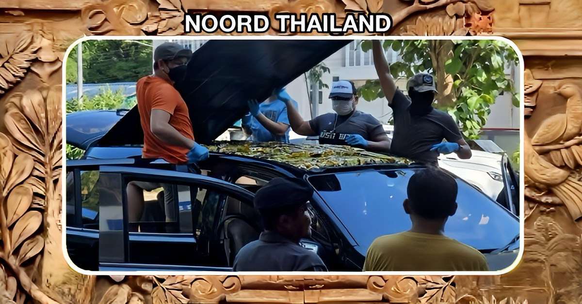 Grenspatrouille neemt in Noord-Thailand een grote drugszending aan de Birmese grens in beslag
