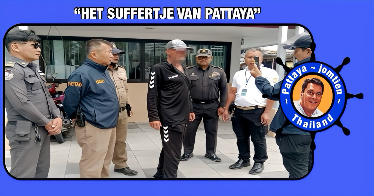 De politie in Pattaya haalt een uit huis gezette Duitse expat in kwetsbare toestand van het strand in Jomtien
