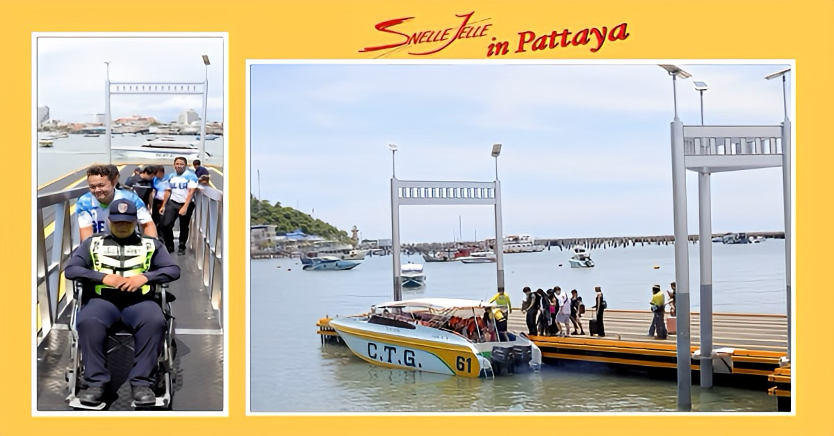 De nieuwe speedboot pier op de Bali Hai haven van Pattaya is gisteren officieel in gebruik genomen