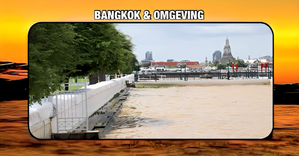 Waarschuwing voor overstromingen in Bangkok, het verwachte hoge tij en regen kunnen leiden tot gevaarlijke situaties in lage gebieden