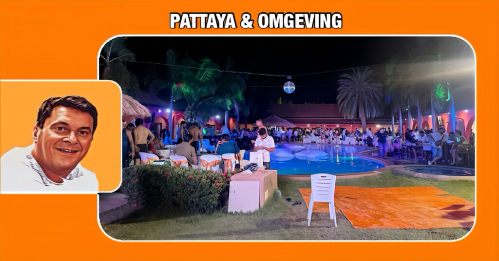 Politie Pattaya maakt een einde aan een luidruchtige Indiase poolparty in het Pong gebied
