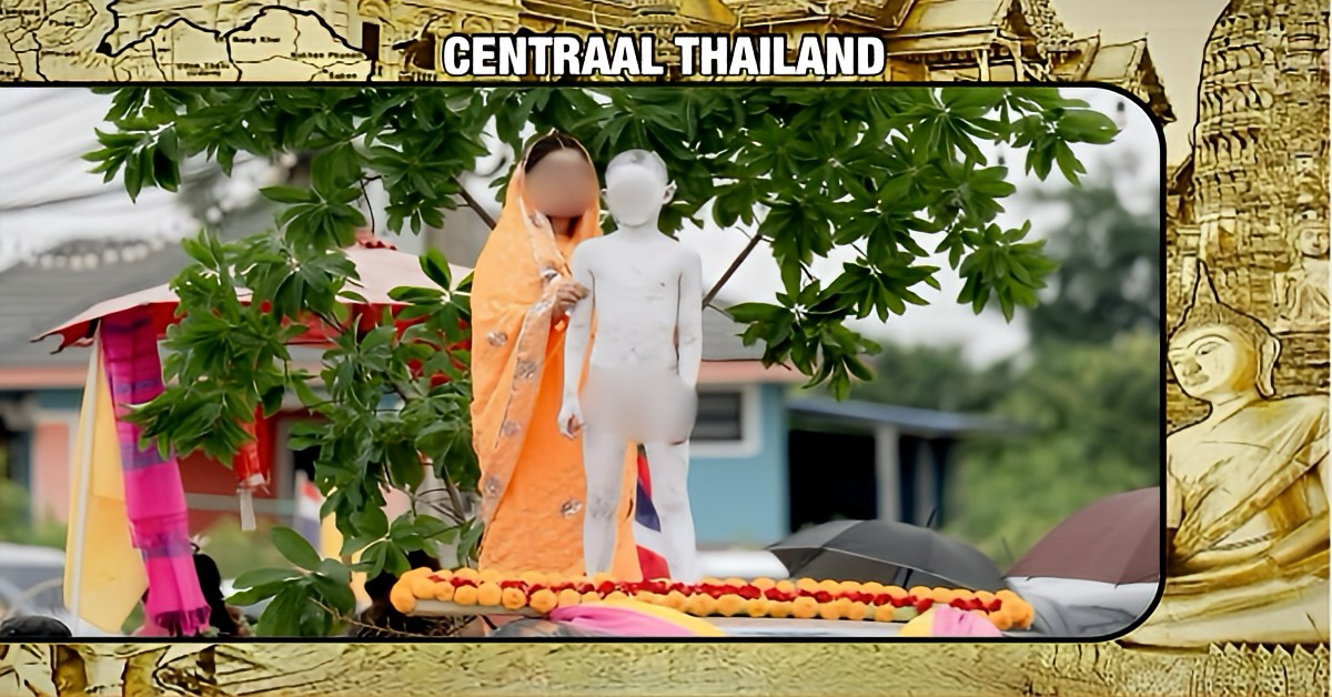 Parade met naakte jongen als baby van Boeddha wekt verontwaardiging in Thailand