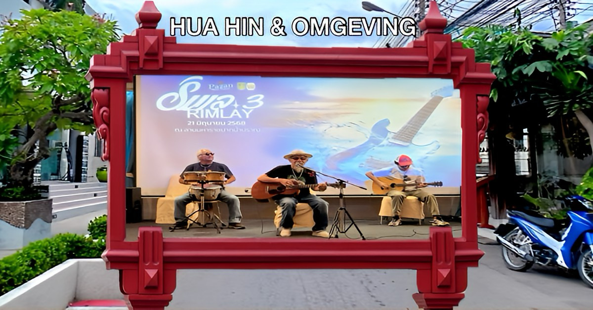 Geweldig, het Rimlay-muziekfestival keert terug naar het strand van Pranburi in Centraal-Thailand 