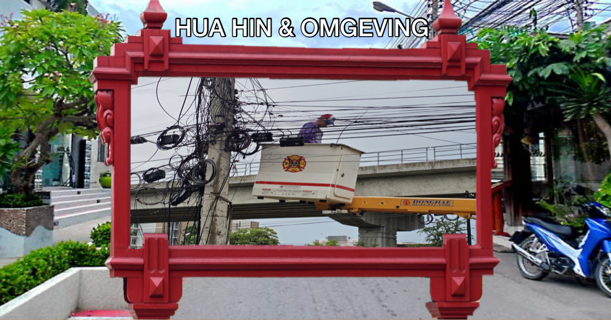 Hua Hin is momenteel bezig met de herstructurering van kabels en het reinigen van riolen om overstromingen te voorkomen.