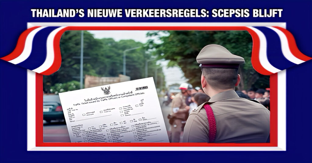 Scepsis in Thailand neemt toe, nadat de Koninklijke Thaise Politie nieuwe verkeersboetes en regels heeft ingevoerd