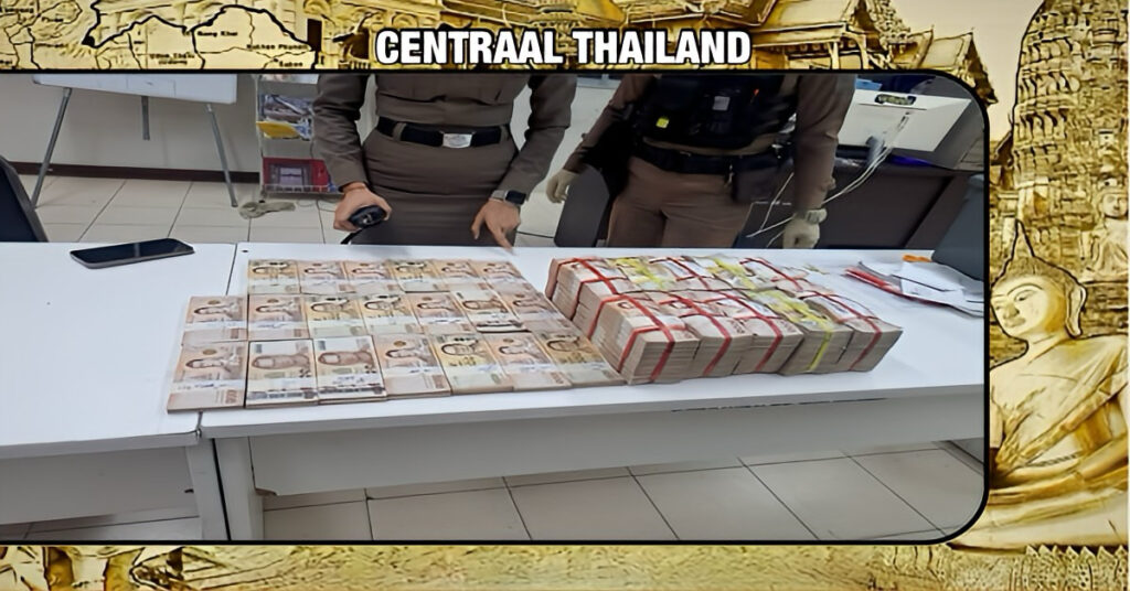 Politiecommissaris in Thailand roept de eigenaar van 12 miljoen gevonden baht op om zich te melden!