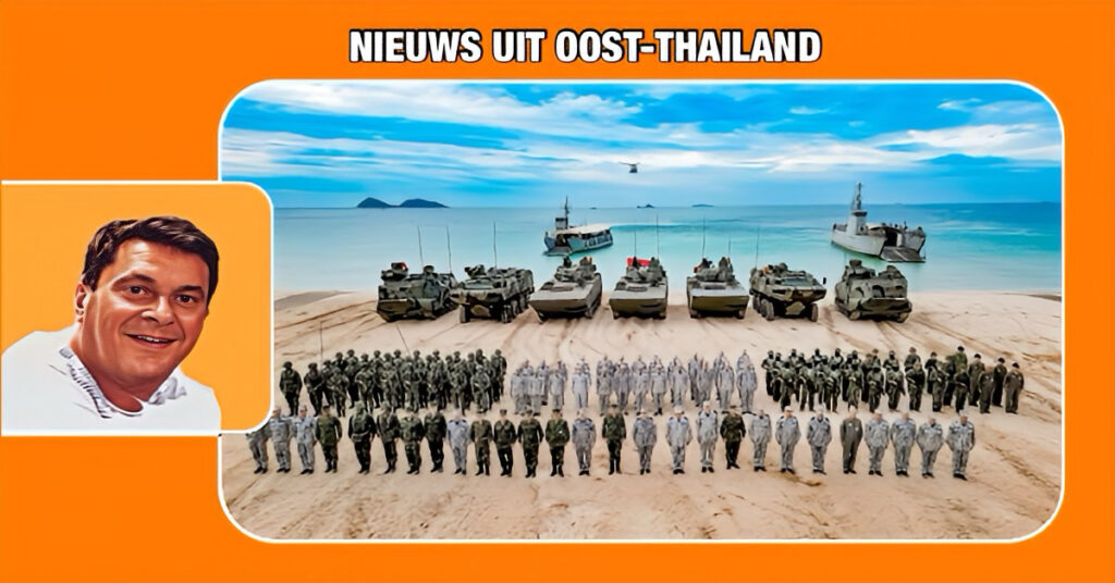 Bij het grensgeschil met Cambodja laat de marine in Oost-Thailand zien wat ze in huis heeft!