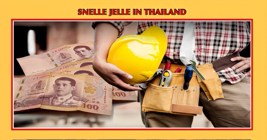 Werknemers in Bangkok krijgen vanaf 1 juli een minimumloon dagloon van 400 baht (€ 11.20)!