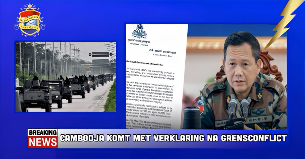 BREAKING NEWS | Cambodja geeft na de militaire confrontatie met Thailand een verklaring uit
