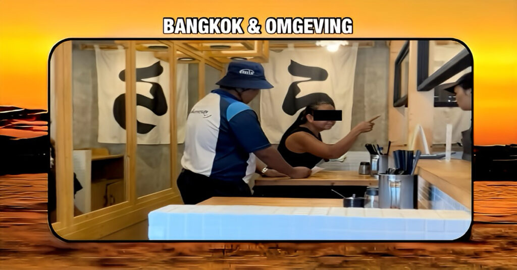 🎥 | BTW-rel in een ramenrestaurant in Bangkok: vrouw weigert 21 Baht (€ 0,60) toeslag te betalen