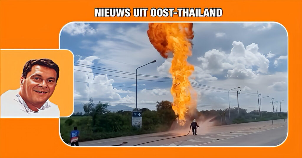 🎥 | Vrachtwagen met gasflessen in Oost-Thailand ontploft en veroorzaakte daarmee de nodige verkeersoverlast