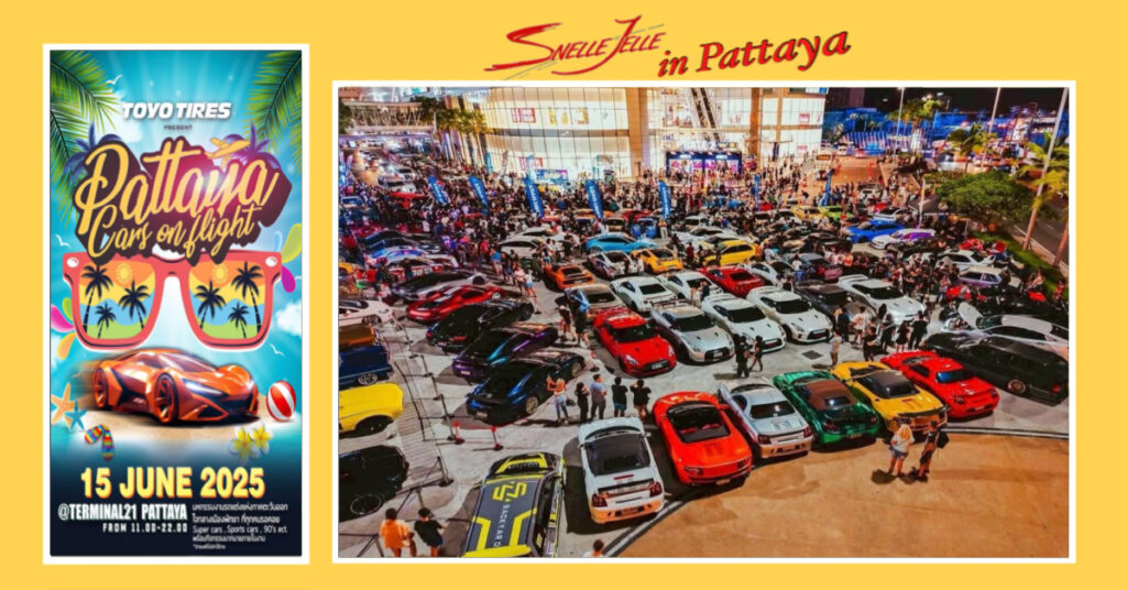 Ontdek het auto-paradijs tijdens het “Cars On Flight-evenement” bij het winkelcentrum Terminal 21 in Pattaya