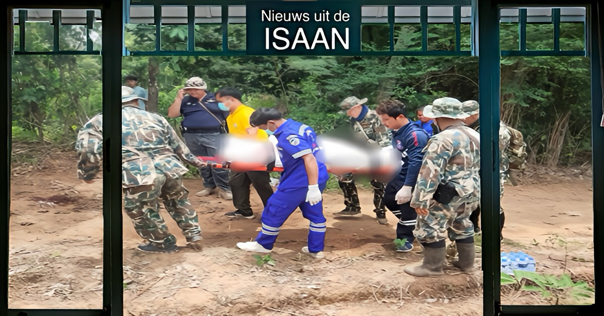 Thaise wandelaar in Noordoost-Thailand aangevallen door twee wilde olifanten, de man is onderweg naar het ziekenhuis bezweken