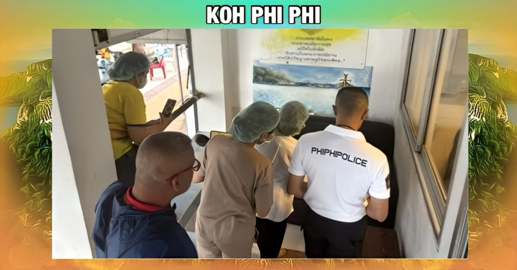 Dronken Franse toerist verlaat het aardse bestaan op een bankje in een politiebureau in Zuid-Thailand