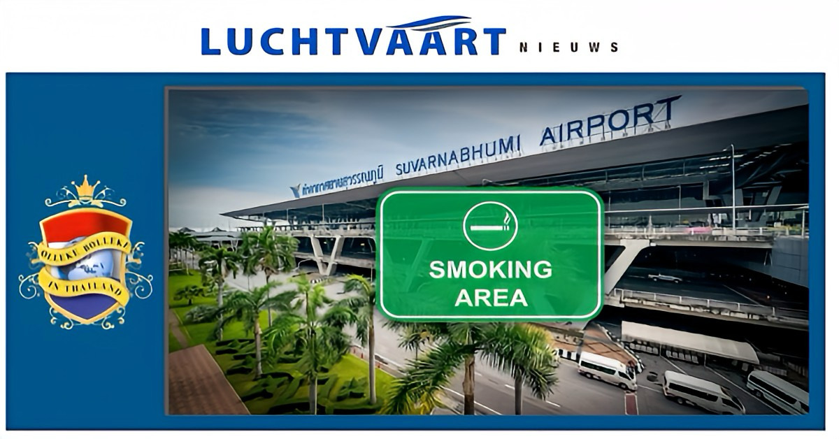 Thailand begint op luchthaven Suvarnabhumi met nieuwe rookruimte voor de reisende rokers🚬