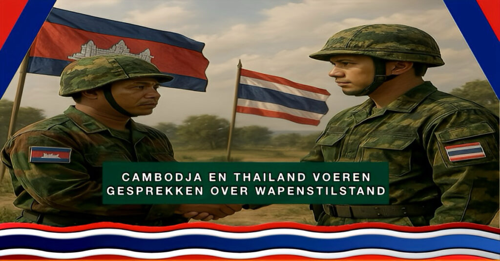 Cambodja en Thailand hebben ingestemd met gesprekken over een wapenstilstand na grensoverschrijdend geweld