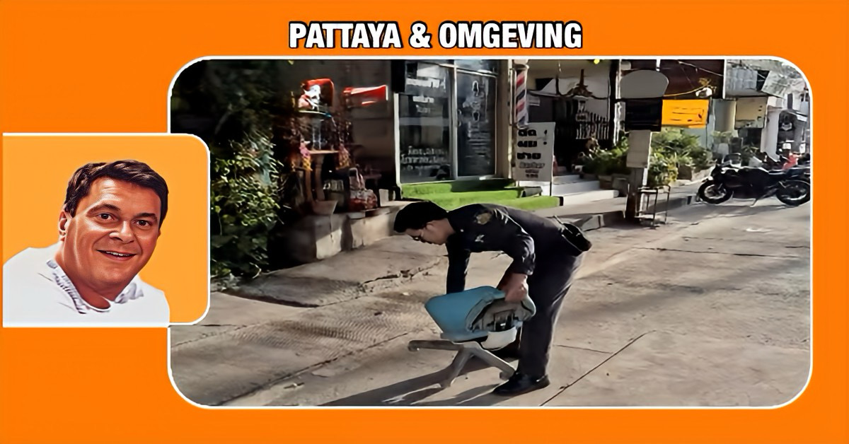 Pattaya gaat onverminderd door met het verwijderen van toegeëigende parkeerplekken en gaat boetes voor de ongewenste gewoonten invoeren