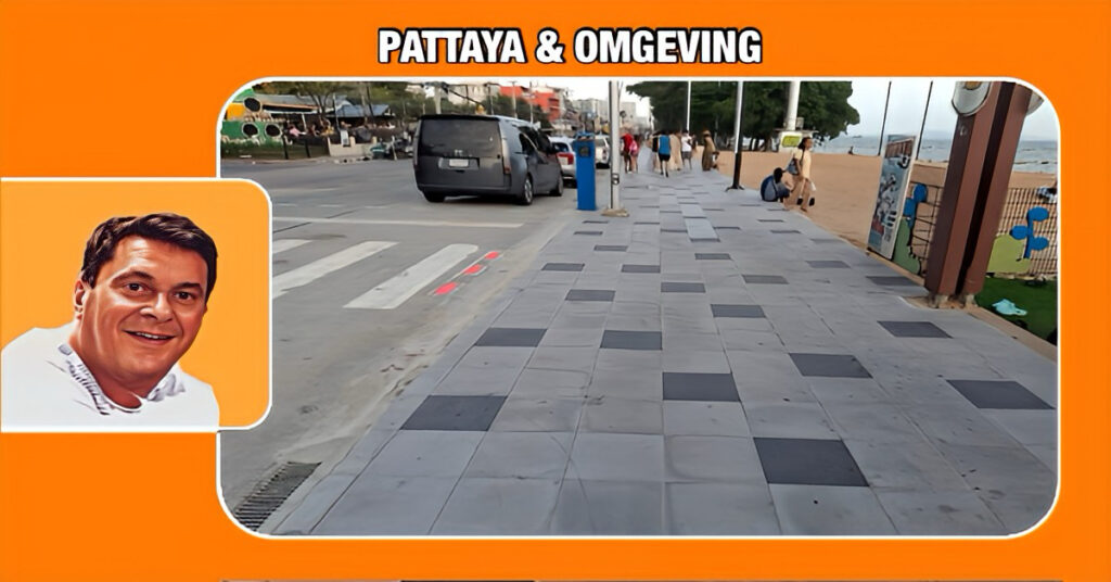 Nieuwe strandpromenade op Jomtien Beach in Pattaya bijna gereed, de opening staat voor oktober gepland 