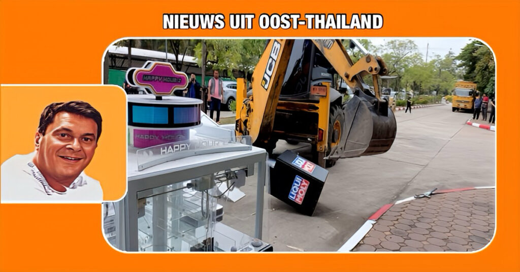 Thaise douane in Chonburi vermorzelt een partij illegale goederen ter waarde van meer dan 88 miljoen baht