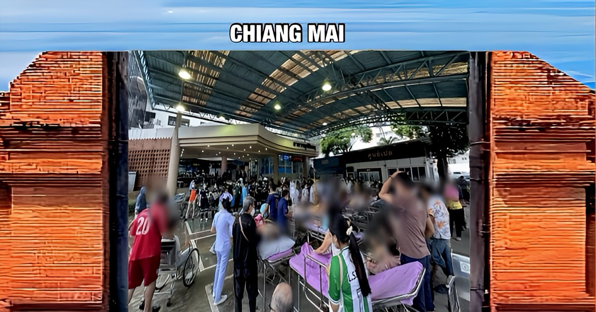 Brand in ICT ruimte van Nakornping Ziekenhuis in Chiang Mai, de patiënten zijn veilig geëvacueerd