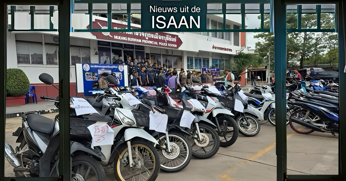 UPDATE | Politie van Buriram pakt een overgroot deel van de biker- bende in Noordoost-Thailand achter bomaanslagen en straatgeweld op