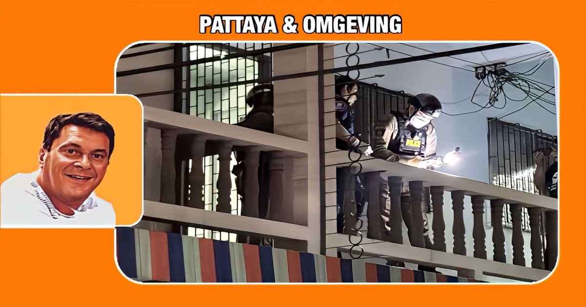 Vrouw klimt in Pattaya door het raam van haar appartement om haar man dood aan te treffen