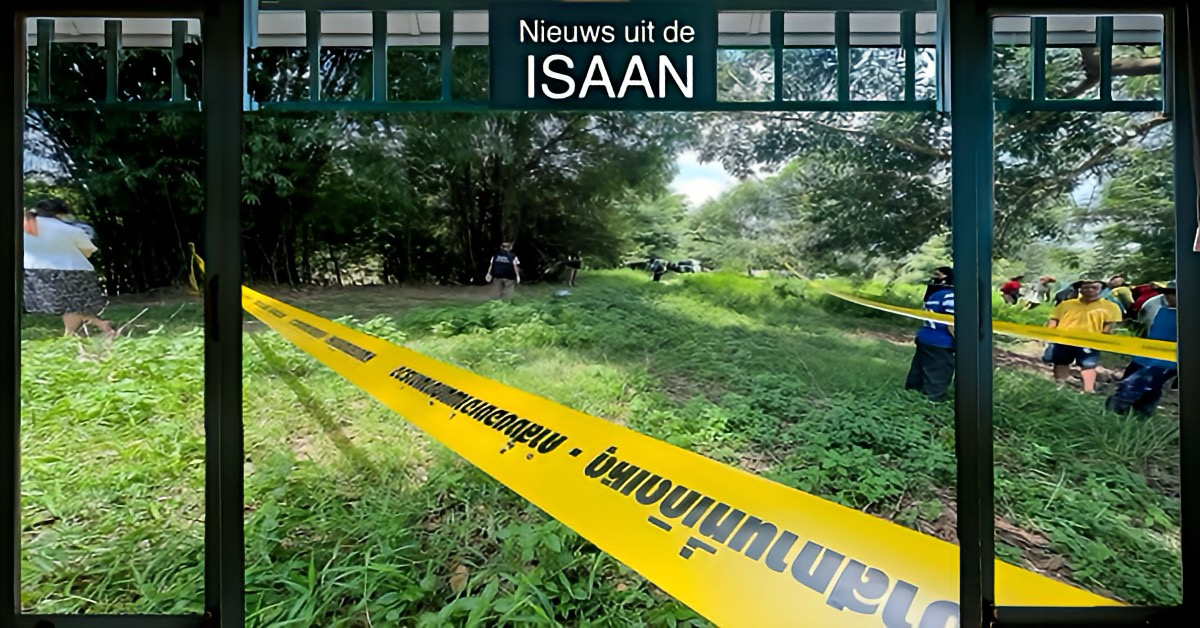 Aangevoerd DNA-bewijs in een moordzaak, Thaise man bekent zijn gruweldaad in Noordoost-Thailand**