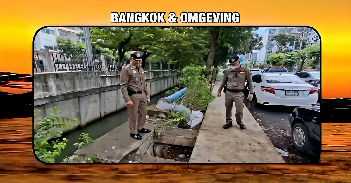Amerikaanse man uit een afvoerbuis onder condominium in Bangkok gered