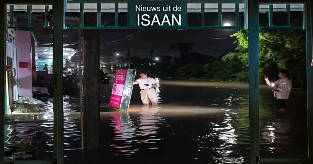 Twee personen in Noordoost-Thailand geëlektrocuteerd door aanhoudende overstromingen