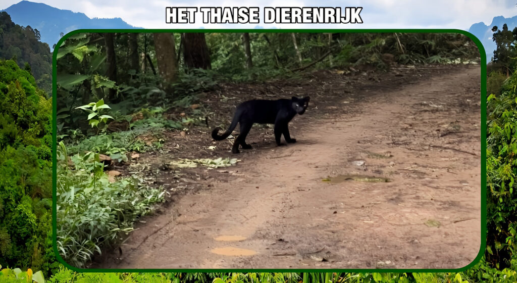 Zeldzame zwarte panter gespot in Kaeng Krachan, een ontdekking die toeristen in extase brengt!