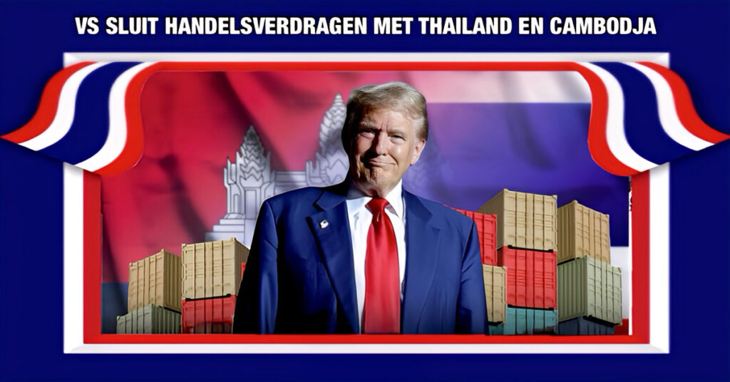 VS sluit overeenkomsten met Thailand en Cambodja; wapenstilstand maakt de weg vrij voor nieuwe handelsovereenkomsten met de VS
