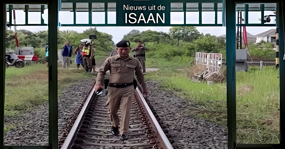 Man gedood door trein in Noordoost-Thailand, bewoners wijzen naar de geest van het kerkhof